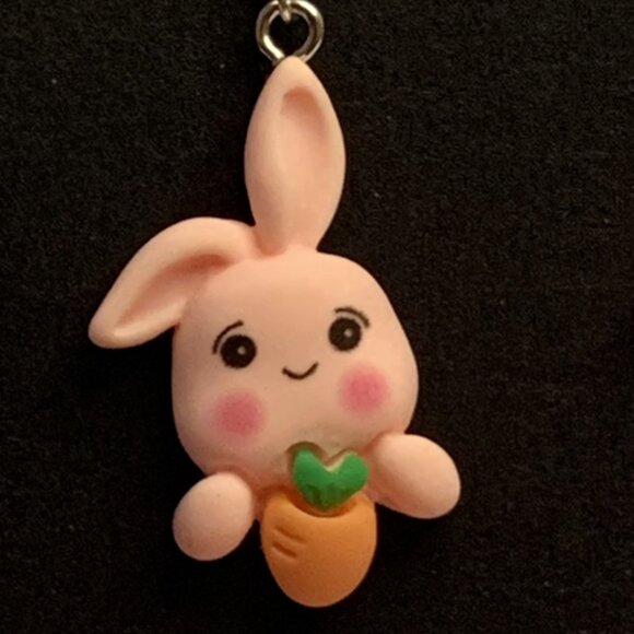 Easter Bunny, Bunny Earring, Easter Earring, Easter Basket Gift, Rabbit Earring - Picture 2 of 5